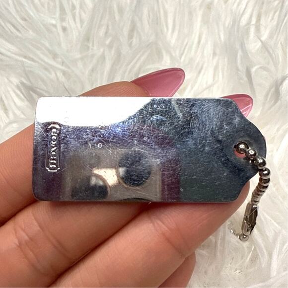 1.5" COACH  Fob Bag Charm Hang tag Hangtag - Picture 2 of 2